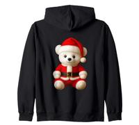 La Linda alegría navideña de Santa Bear da Forma a la manía Sudadera con Capucha