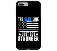 La línea Azul se ha Vuelto más Fuerte a la policía Carcasa para iPhone 7 Plus/8 Plus