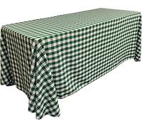 La Lino Polialgodón A Cuadros Mantel Rectangular