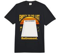 La Lista vacía de tareas Pendientes Hoy es Divertida la jubilación Comfort Colors Adult Heavyweight T-Shirt