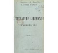 La Littérature Allemande Daujourdhui (ebook)