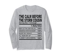 La Llamada primos sarcásticos primos para Hombres Mujeres diversión Familia Manga Larga