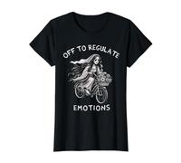 La Llorona se va a Regular Las emociones Folclore Latino Divertido Camiseta gráfica económica, Mujer, Negro, S