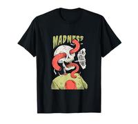 La Locura es mi Segundo Nombre con Calavera y Gusanos Camiseta