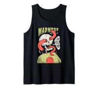 La Locura es mi Segundo Nombre con Calavera y Gusanos Camiseta sin Mangas