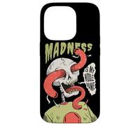 La Locura es mi Segundo Nombre con Calavera y Gusanos Carcasa para iPhone 14 Pro