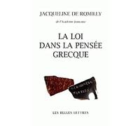 La loi dans la pensée grecque des origines à Aristote: Des Origines a Aristote. (Romans, Essais, Poesie, Documents)