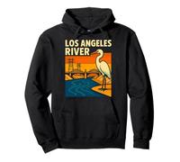 LA Los Ángeles River Heron California Sudadera con Capucha