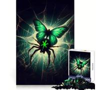 La Lucha contra una araña Rompecabezas de 1000 Piezas para Adolescentes Juguete Inteligente para Fortalecer los Lazos Familiares Corte Suave Lista de Deseos de Papá Noel 38x26cm
