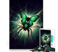 La Lucha contra una araña Rompecabezas de 1000 Piezas para Adolescentes Juguete para ejercitar la Mente Arte Relajante para Escapar de la Rutina Regalo Original 50x75cm