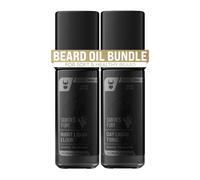 La lucha de la barba Tonic + Elixir Beard Oil Bundle - Coleccin de platino - Aceite de barba de aseo - suaviza los humectantes y fortalece el crecim