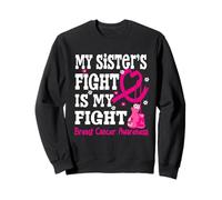 La lucha de mi hermana es mi lucha contra el cáncer de mama para el hermano de equipo Sudadera