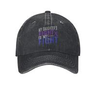 La Lucha de mi Hija es mi Lucha Artritis reumatoide Gorra Demin Duradera para Todas Las Estaciones Gorra Gorra Femenina Hombre Verano