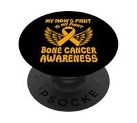 La Lucha de mi mamá es mi Lucha contra el cáncer de Huesos PopSockets PopGrip Adhesivo