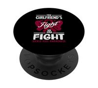 La Lucha de mi Novia es mi Lucha contra la Conciencia de células falciformes PopSockets PopGrip Adhesivo