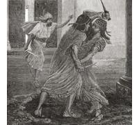 La lucha entre Gomates y Gobryas. Gobryas un general del rey Ciro lucha contra Gomates alias Bardiya y Smerdis o el falso Smerdis (un imitador de magos) c540BC. De la historia universal de Cassell