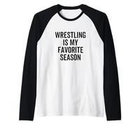 La Lucha Libre es mi Temporada Favorita Funny Sport Wrestler Camiseta Manga Raglan