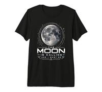 La Luna está Llamando y Debo IR Amante de la astronomía Lunar Camiseta Premium