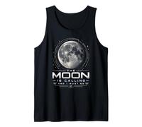 La Luna está Llamando y Debo IR Amante de la astronomía Lunar Camiseta sin Mangas