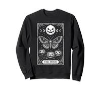 La Luna Jack o Lantern Moon Mystical Moth Tarot Card Sudadera