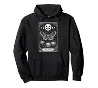 La Luna Jack o Lantern Moon Mystical Moth Tarot Card Sudadera con Capucha