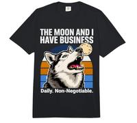 La Luna Y Yo Tenemos Husky Diario De Negocios Comfort Colors Adult Heavyweight T-Shirt