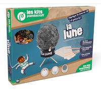 La Lune: Coffret avec 1 livre documentaire, 1 maquette de la lune à créer
