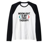 La Lune EST ma Therapie gratuite Camiseta Manga Raglan