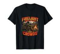 La luz de Fuego se Siente Mejor Que Las multitudes Diseño al Aire Libre Camiseta