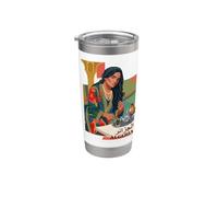 LA LUZ DE MI ARGELIA DZ AMAZIGH Vaso térmico de acero inoxidable de doble pared