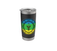 LA LUZ DE MI CULTURA KABYLE AMAZIGH art Vaso térmico de acero inoxidable de doble pared