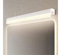 la Luz Del Espejo Del Baño Llevó la Lámpara Del Gabinete Del Espejo 3000K Lámpara de Pared de Aluminio Nórdica Impermeable Anti Niebla Luz de Maquillaje/White 60Cm