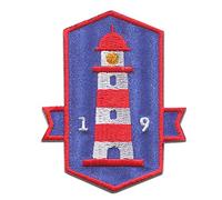 La Luz Del Faro De La Costa Brave Coast - Parches Termoadhesivos Bordados Aplique Para Ropa, Tamaño: 7,1 x 6 cm