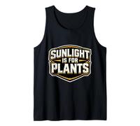 La luz del Sol es para Las Plantas, Divertido búho de Medianoche Que Trabaja en el Turno de Noche Camiseta sin Mangas