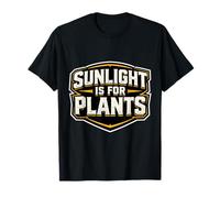 La luz del Sol es para Las Plantas, Divertido búho de Medianoche Que Trabaja en el Turno de Noche Camiseta