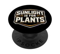 La luz del Sol es para Las Plantas, Divertido búho de Medianoche Que Trabaja en el Turno de Noche PopSockets PopGrip Adhesivo