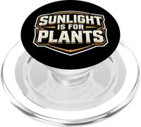 La luz del Sol es para Las Plantas, Divertido búho de Medianoche Que Trabaja en el Turno de Noche PopSockets PopGrip para MagSafe