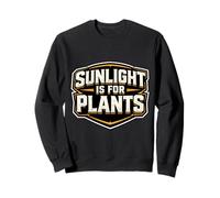 La luz del Sol es para Las Plantas, Divertido búho de Medianoche Que Trabaja en el Turno de Noche Sudadera