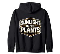 La luz del Sol es para Las Plantas, Divertido búho de Medianoche Que Trabaja en el Turno de Noche Sudadera con Capucha