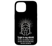 La Luz es mi Escudo - Diseño de Guerrero Espiritual Carcasa para iPhone 15