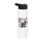 La luz no puede caer Christian Angel Warrior Armor Stainless Steel Insulated Water Bottle