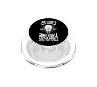 La luz viaja más rápido Que el Sonido... Genial y Divertido Dicho novedoso PopSockets PopGrip para MagSafe