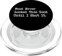 La madera nunca se veía bien hasta que la disparé Funny Woodworking PopSockets PopGrip para MagSafe