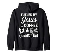 La madre cristiana de educación en casa alimentó el plan de estudios del café de Jesús Sudadera con Capucha