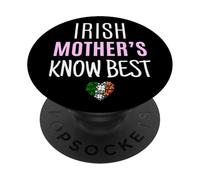 La Madre Irlandesa Sabe Mejor mamá Divertida Irlanda PopSockets PopGrip Adhesivo