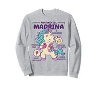 La Madrina Propuesta Española Madre Unicornio Quinceañera Sudadera