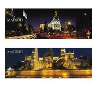 LA MAGIA DE MADRID *Dos pósteres panorámicos de Madrid. ESPAÑA - SPAIN: (1) “Fuente de Cibeles y Puerta de Alcalá” (100cmx35cm) y (2) “Edificio Metrópolis y Calle de Alcalá” (100cmx35cm).
