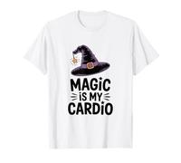 La Magia es mi diversión Cardiovascular para Halloween como Bruja Camiseta