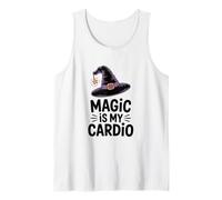 La Magia es mi diversión Cardiovascular para Halloween como Bruja Camiseta sin Mangas