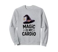 La Magia es mi diversión Cardiovascular para Halloween como Bruja Sudadera